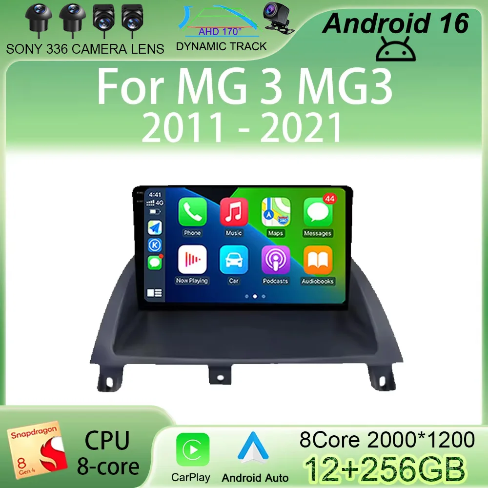 

Android 16 For MG 3 MG3 2011 2012 2013 2014 2015 2016 2017 - 2021 CarPlay Car Multimedia Radio GPS Stereo Screen Video Player