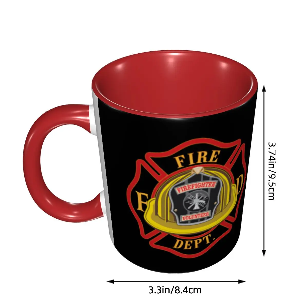 Fire Rescue Firefighter Coffee Mug DIY Customized Ceramic Mug Creative Present