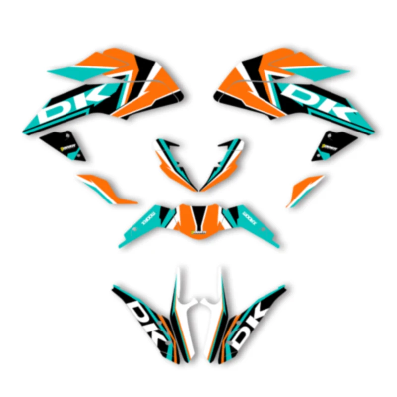 DSMTECH Motorcycle Graphics For KTM 2017 2018 2019 2020 DUKE 125 17-20 DUKE125 390 Decals Stickers Kits 004