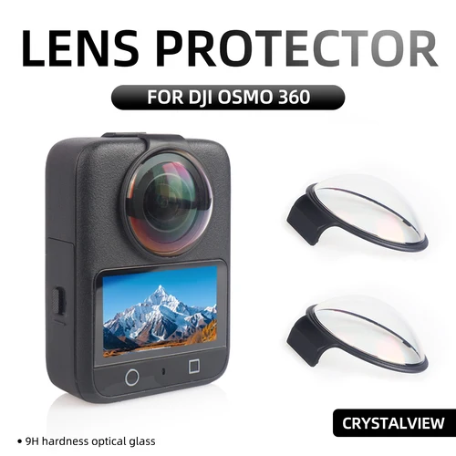 Imagen 1 del producto Protectores de lentes premium para DJI Osmo 360, protector de lente de cámara de vidrio óptico para DJI Osmo 360 accesorios resistentes a los arañazos