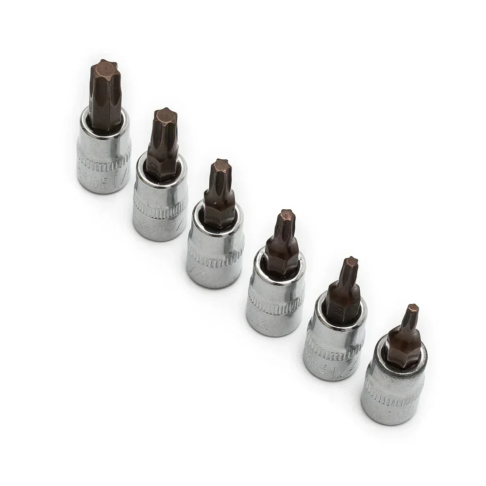 Imagem -03 - Conjunto de Brocas de Chave de Fenda Torx Peças Cabeça de Acionamento Soquete Material de Metal Conjunto de Ferramentas Manuais T15 T20 T25 T30 T40