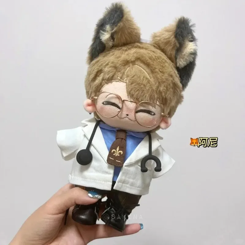 Nessun attributo Anime 20 cm Ruolo Cosplay Cotone Bambola Corpo Orecchie Coda con Scheletro Cartoon Cambia Vestito Morbido Peluche Ventole Giocattolo Regalo