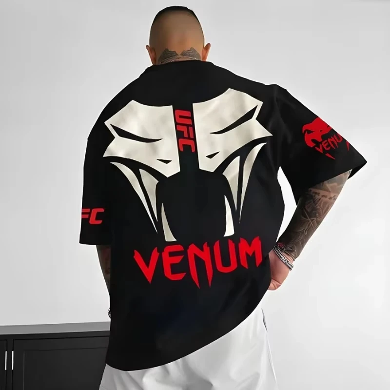 2026 nouveau été/automne UFC mode à manches courtes Gym course col rond T-shirt MMA formation gymnase hauts de sport femmes hommes t-shirts