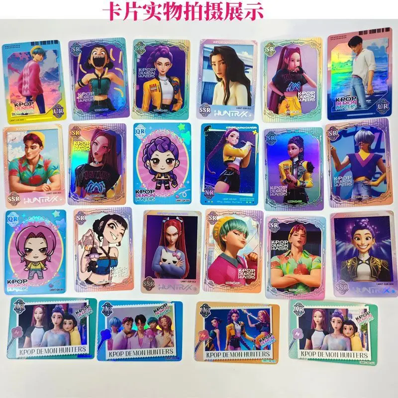 بطاقات Huntr/x Saja Boys LOMO، بطاقات تجارة K-POP Demon Hunters Anime، مجموعة بطاقات صور لطيفة، كبيرة الحجم #4