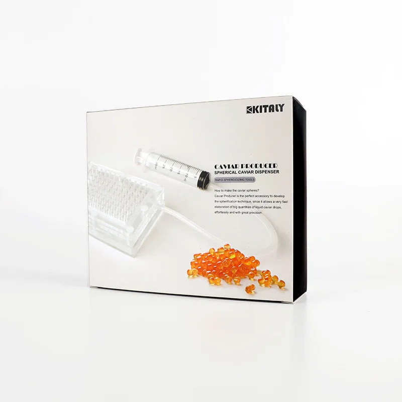 

Caviar sauce box, fish seed fast, molecular cooking tool