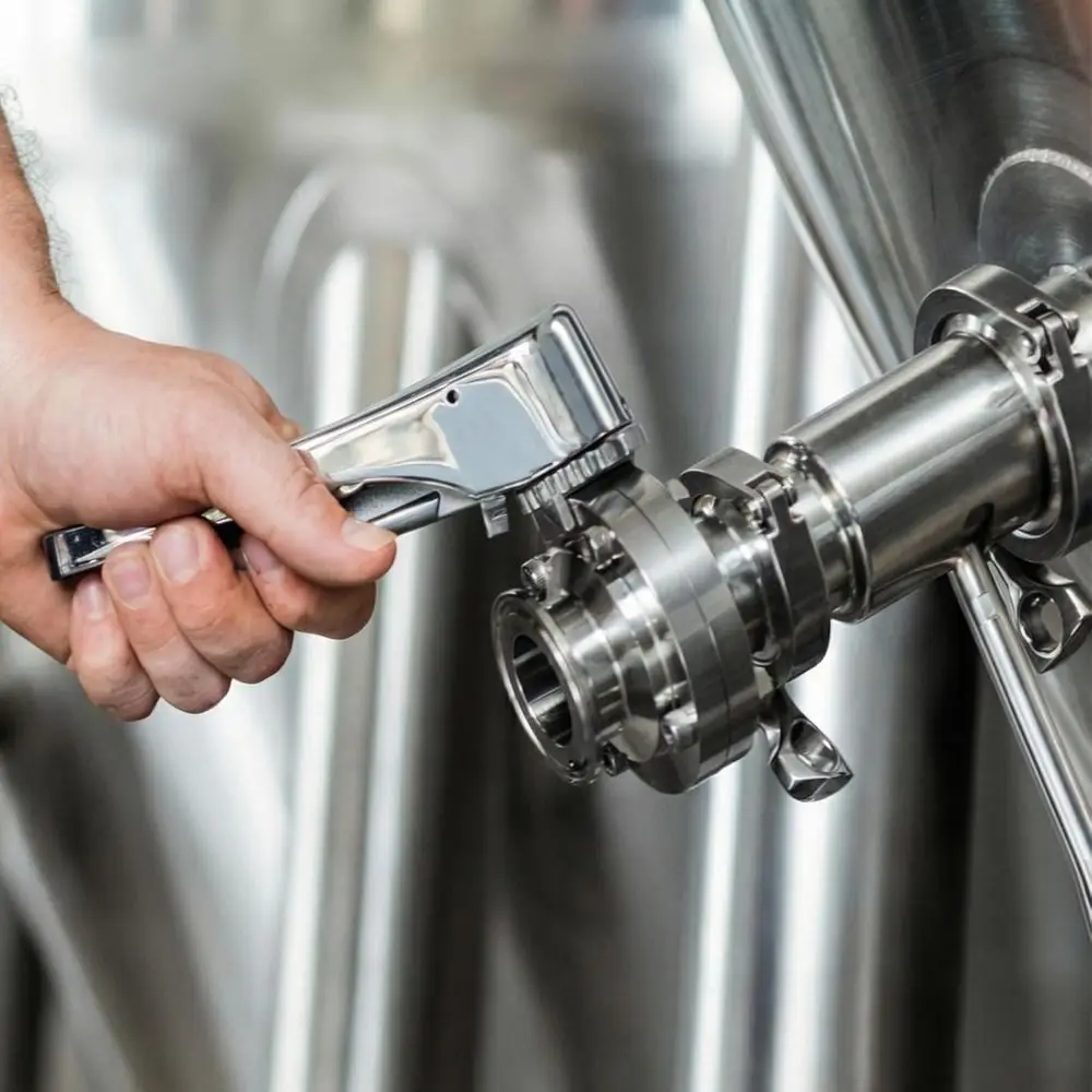 New SS304 Stainless Steel Tri Clamp Fitting Heavy Duty Wing Nut Pipe clamp Sanitary Fitting