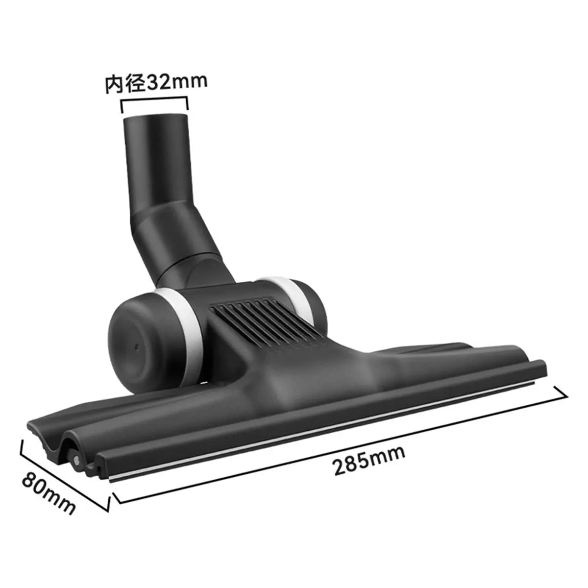 Universal Replacement Brush 1 1/4inch 32Mm Vacuum Cleaner Brush Head Ultra-Thin with Wheel Crevice Tool