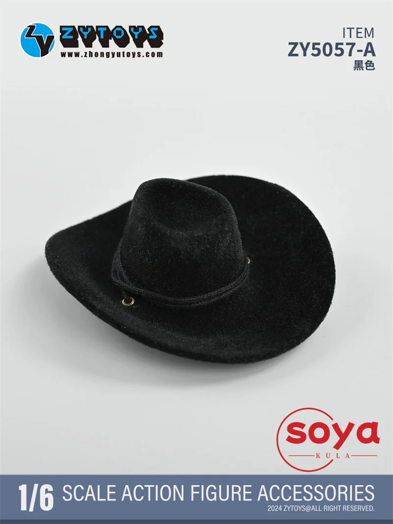 ZYTOYS ZY5057 1/6 mâle Cowboy chapeau décontracté couleur unie chapeau modèle vêtements accessoires ajustement 12 ''soldat figurine corps