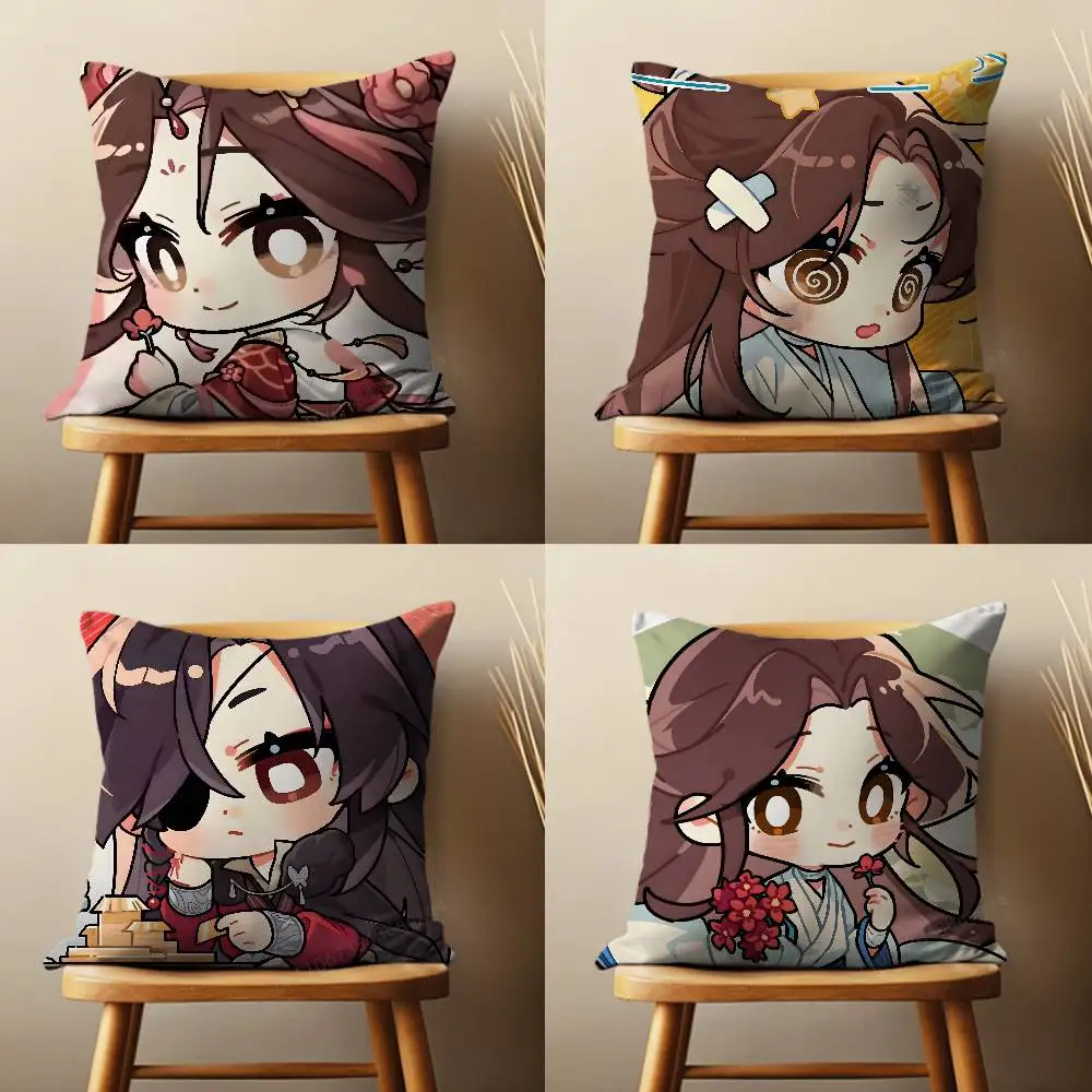 

Cute Tian Guan Ci Fu Credit Pillow Case Living Room Sofa Cushion Cover Suitable For Home Bedroom Decoration And Protector