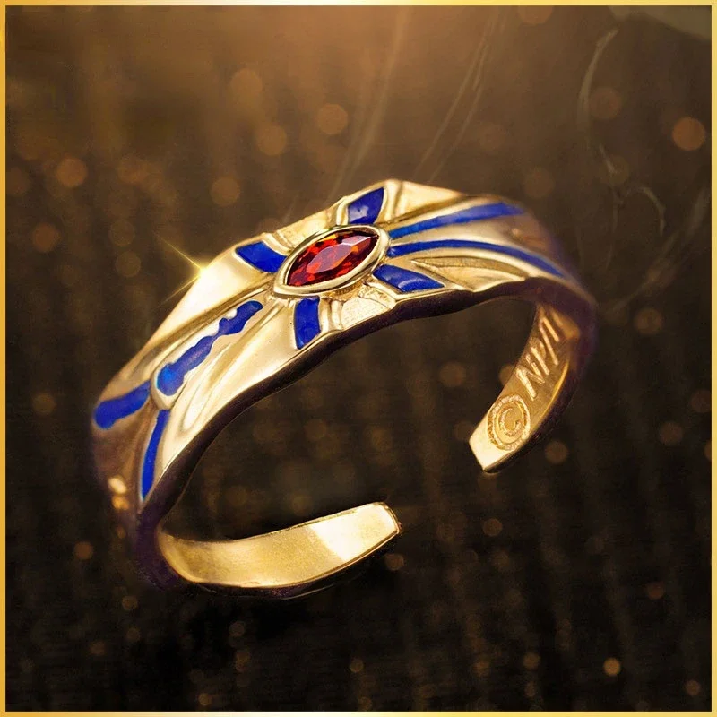 Gold Anime Rings for Men Fate Grand Order Rings Cosplay Accessories Fashion Jewelry