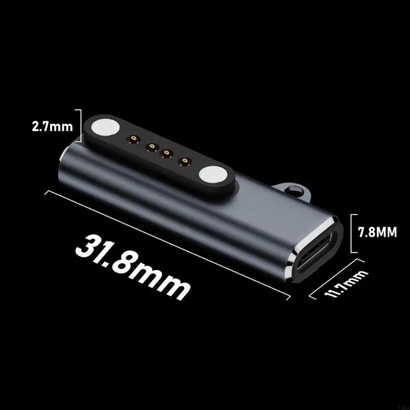 T5ea estável Tipo magnético 2pin/4pin Adaptador 7,62 mm Conversor espaçamento para relógio inteligente Recurso azul