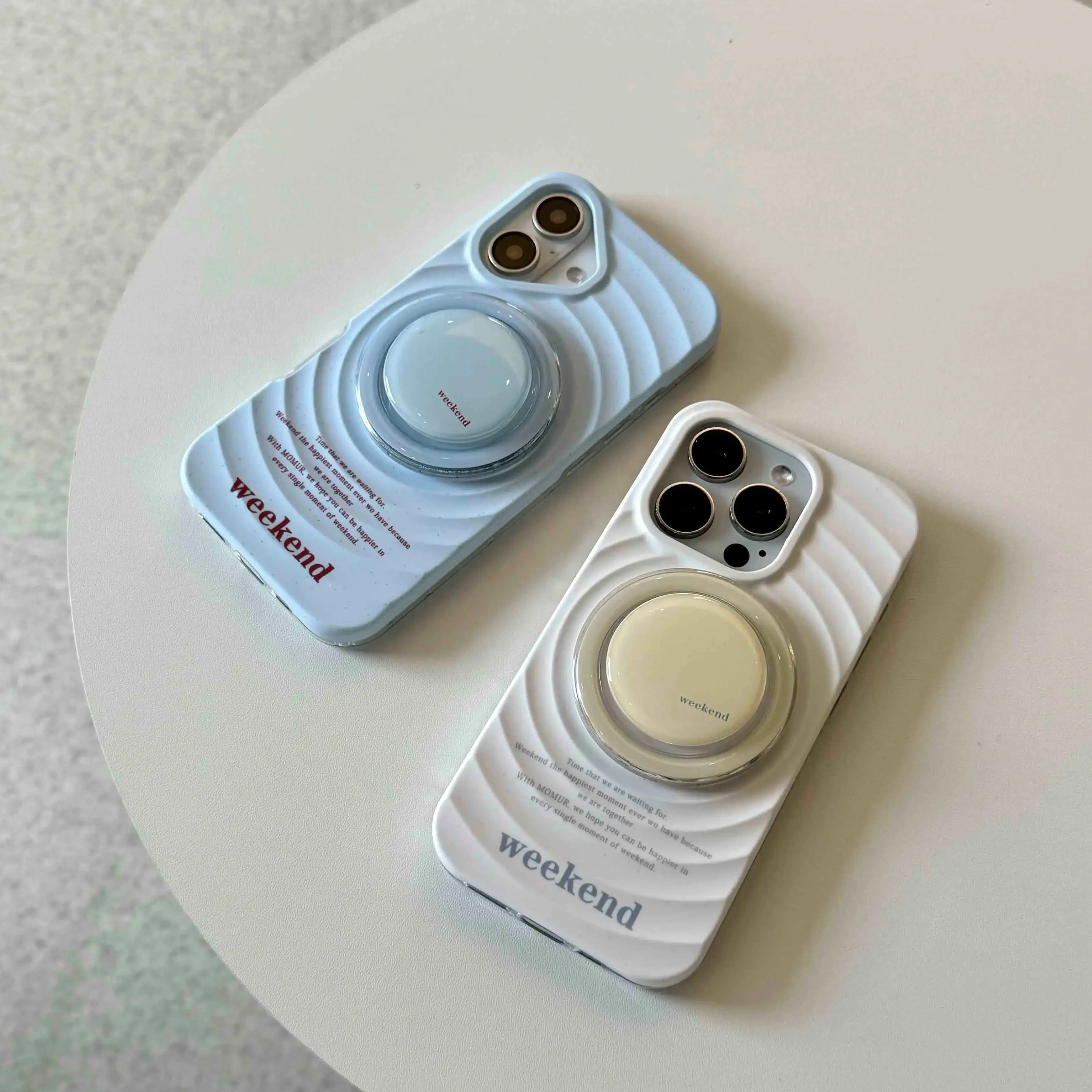 Ins simple blue clrcle phone case for iphone 14pro 13 16 13pro 15promax 16promax 12 15 pro max 14 stand holder magnetic fundas