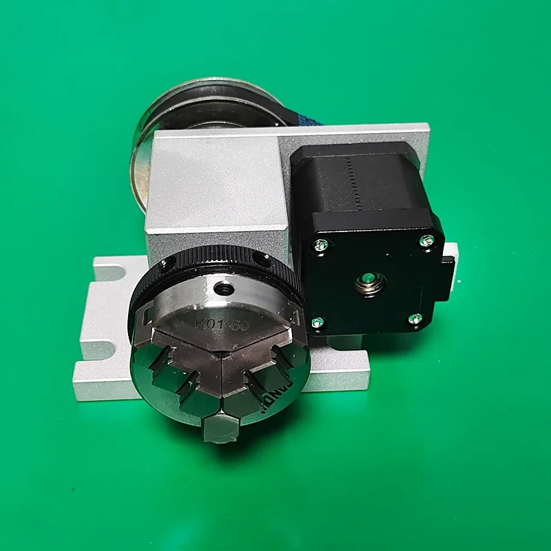 LY DIY Drehachse CNC 4. Achse für Gravur-, Schnitz- und Fräsmaschinen, optional mit 50mm 3-Klauen-Spannfutter / 65mm 4-Klauen-Spannfutter – Detail 2