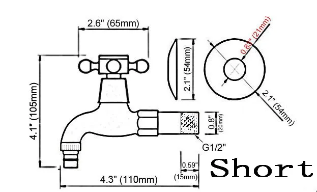 Antike Messing Einzigen Quer Griff Wand Halterung Bad Mopp Pool Wasserhahn/Garten Wasserhahn/Wäsche Waschbecken Wasserhähne mav315