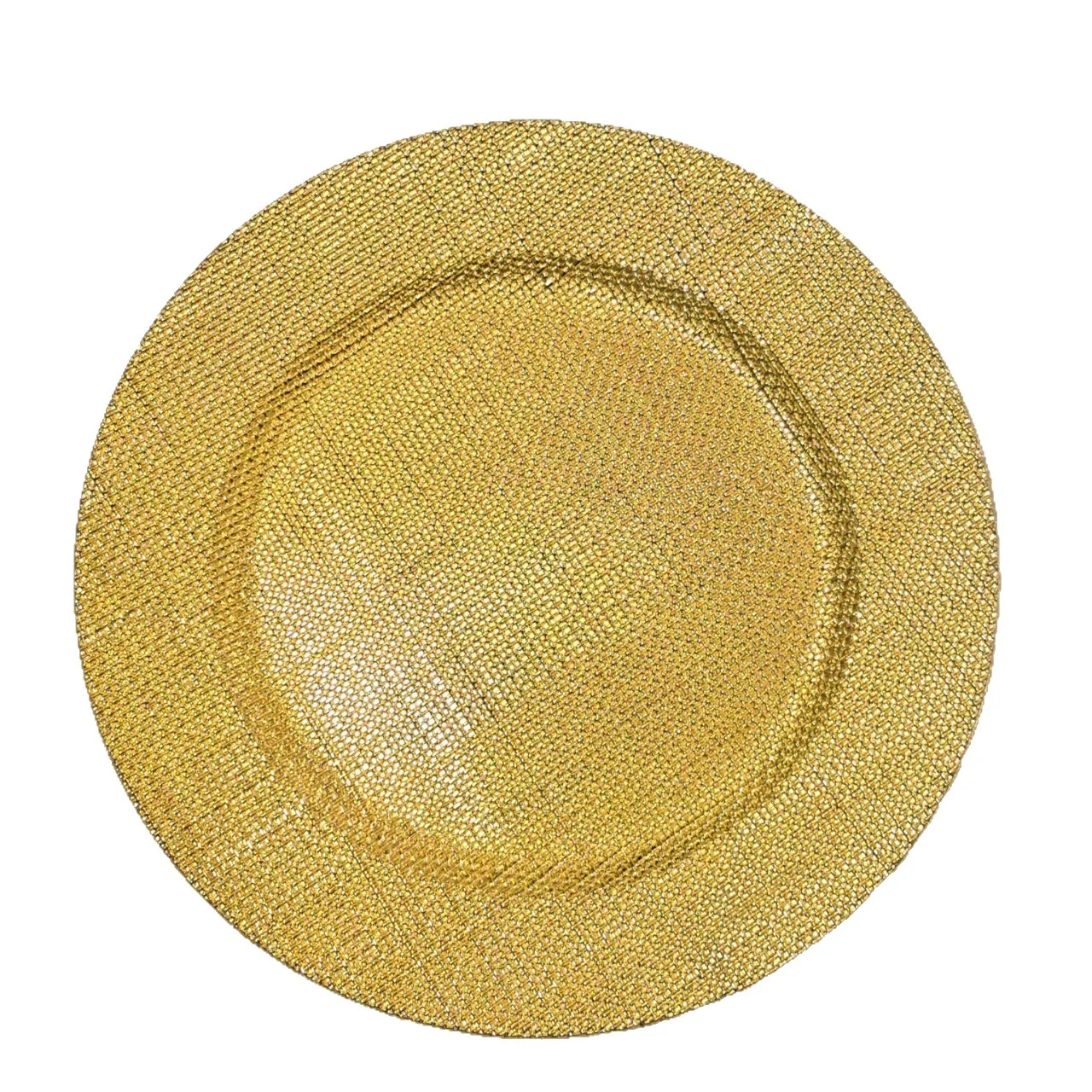 Disposable Melamine Floral Round Charger Plate Dish in American Style for Wedding Decorations
