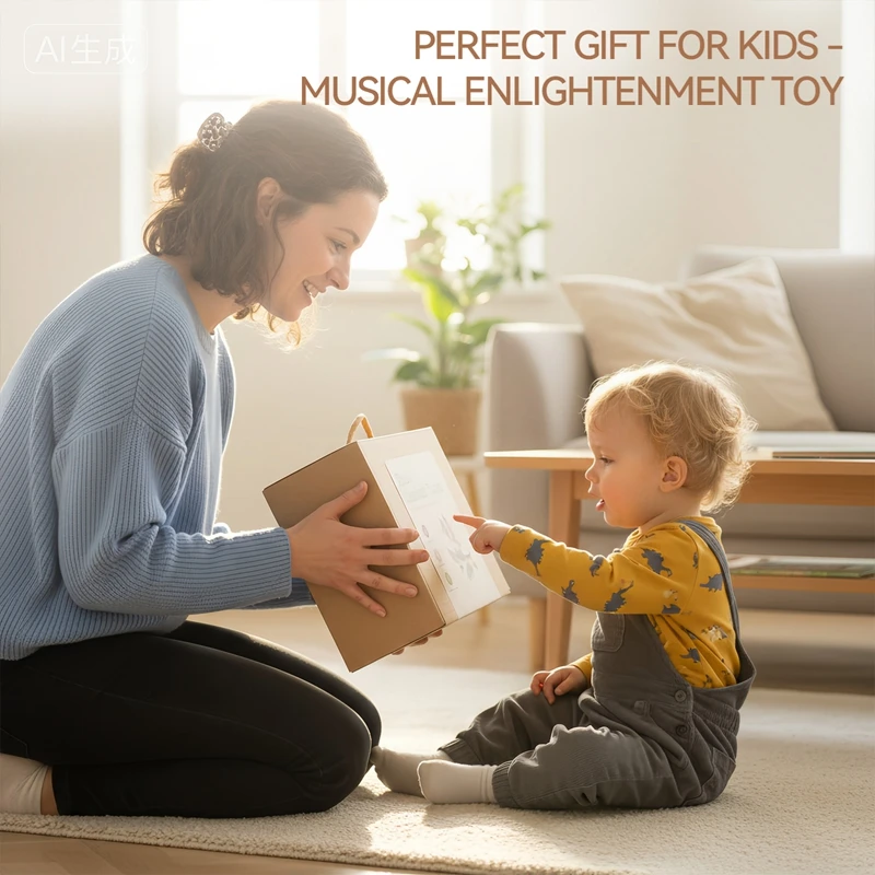 Juguetes musicales Montessori para niños, instrumentos educativos de madera, instrumentos de percusión para bebés, estación de música, regalo de cumpleaños para recién nacidos