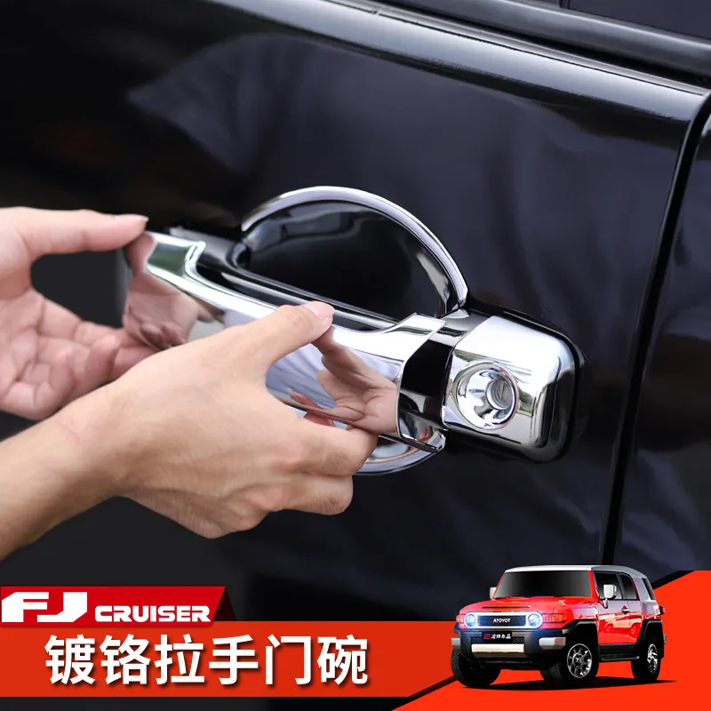 

For Toyota Fj Cruiser 2006-26 ABS Door Handle Door Bowl Decorative Frame