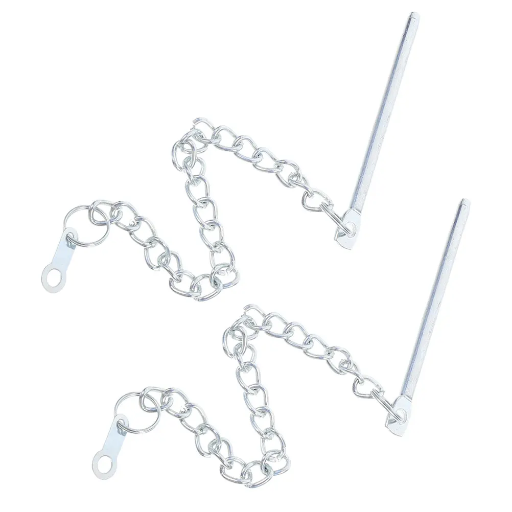 

2pcs Outdoor Umbrella Accessories Durable Chain Pin Patio Replacement Parts Silver Parasol Mount Easy Installation Portable