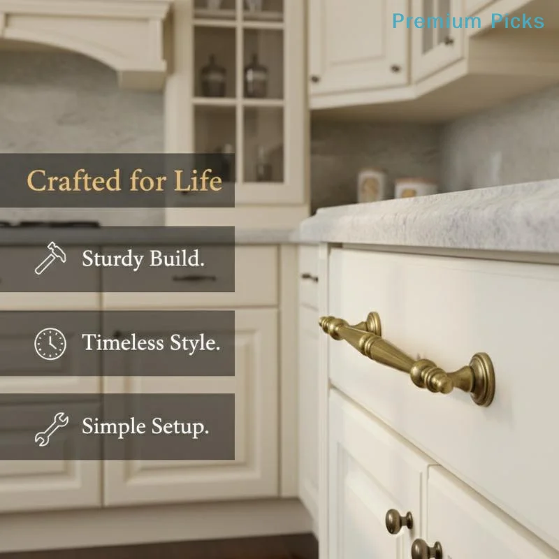 portable1Pcs Vintage Furniture Handle French Cabinet & Wardrobe Single-Hole Door Pulls