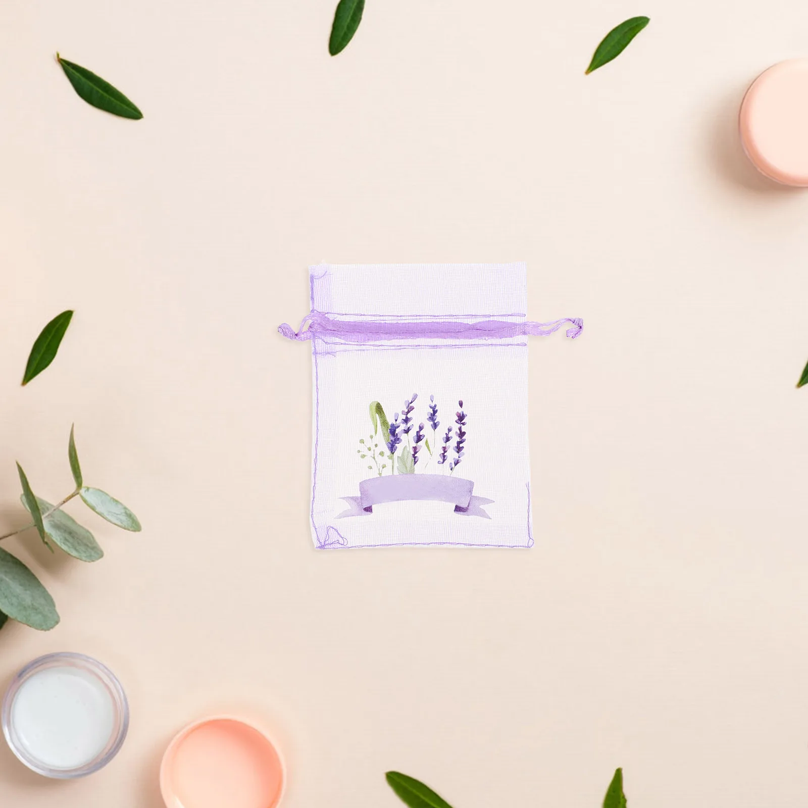 

20Pcs Lavender Sachet Bags Drawstring Mesh Storage Pouches Long-Lasting Fragrance Sachets for Drawers Cars Wardrobe