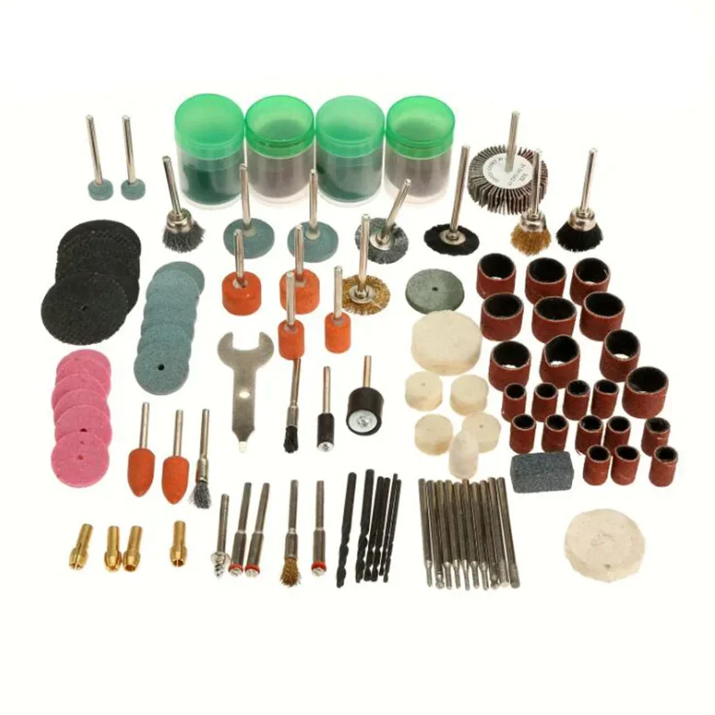 161 pcs Grinding Accessories Bit Set for Drill Rotary Tool Dremel Mill Cutter Sanderpaper Wire Brush with Free Shipping