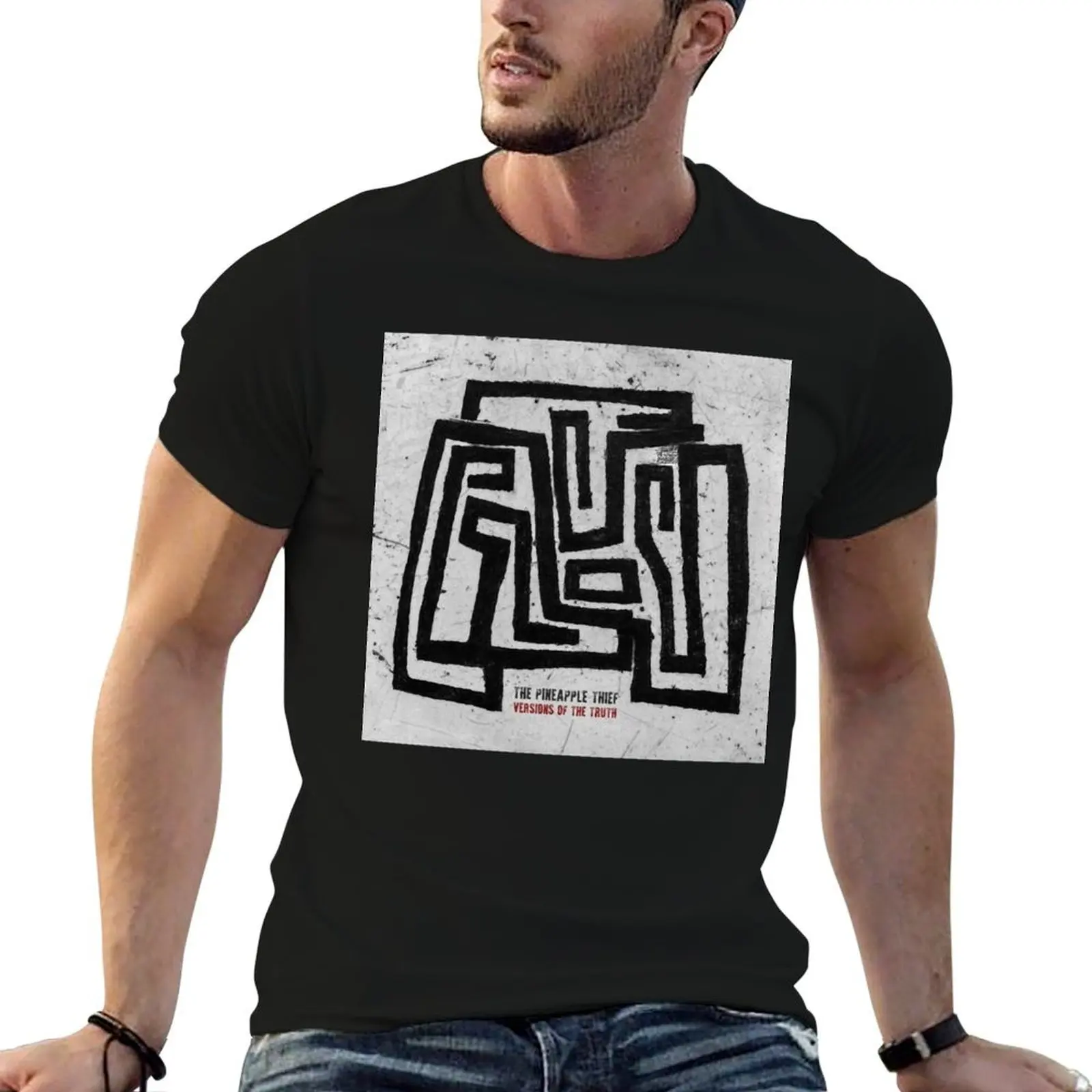 T-shirt The Pineapple Thief - Truth Merchandise pour homme, t-shirt en coton noir uni pour homme, t-shirt en coton