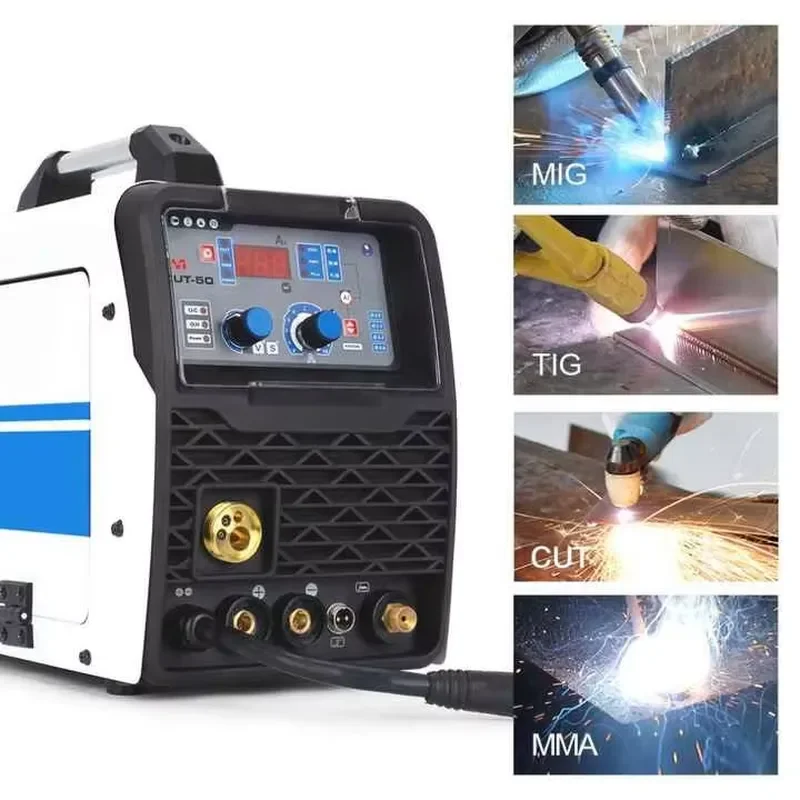 220V Mini Semi-Automatic MIG Welding Machine 250ME Gas Flux Core Wire Inverter 1KG Capacity MIG Welder Engine Core Components