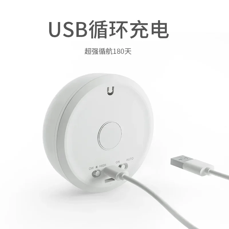 โคมไฟ LED ที่สร้างสรรค์สำหรับกลางคืนสำหรับเด็กชาร์จด้วย USB โคมไฟแบบเหนี่ยวนำสำหรับตู้เสื้อผ้าห้องนอนโคมไฟตั้งโต๊ะข้างเตียงตู้ไฟร้อน