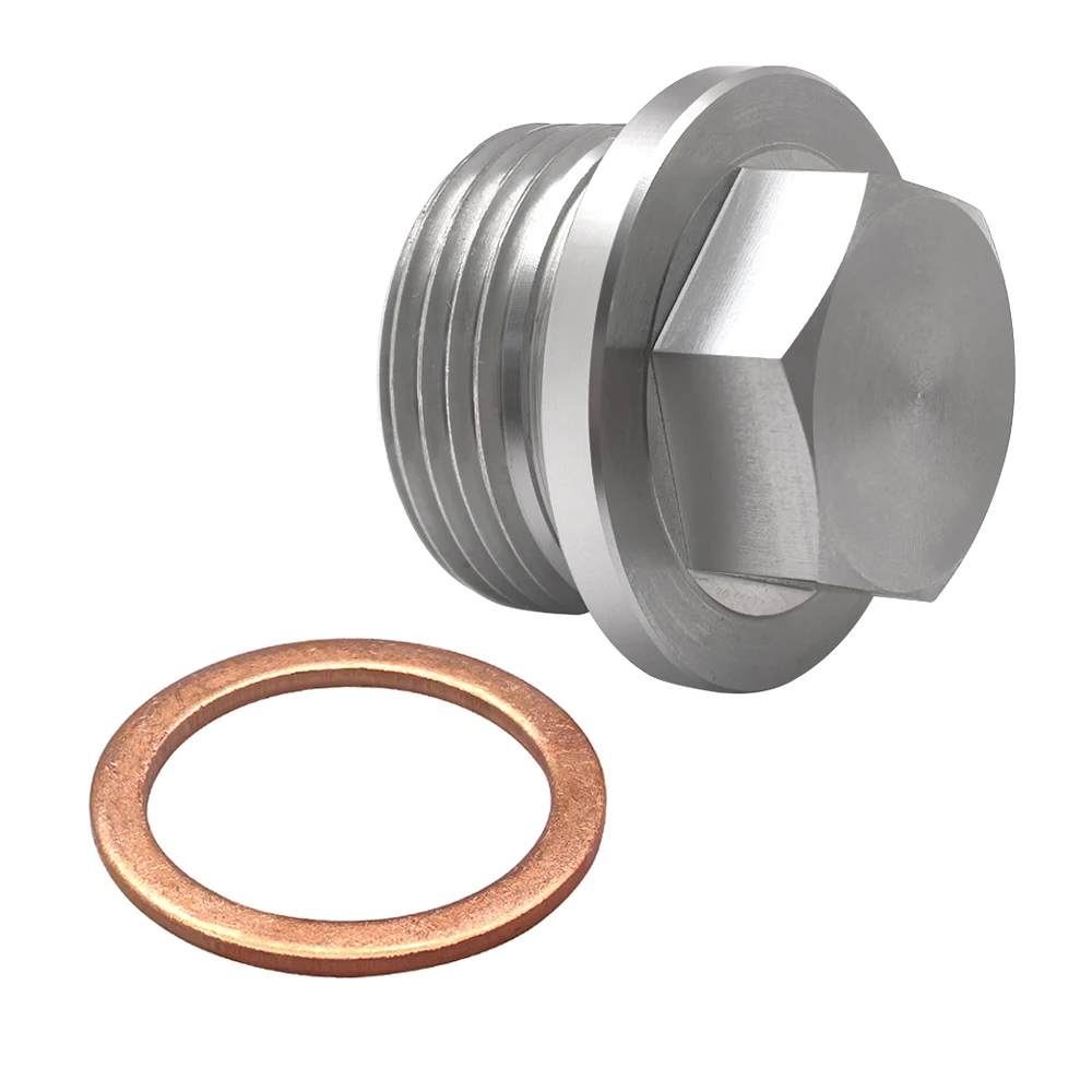 Stainless Steel Oil Pan Screws for Cars M22*1.5 Threads Car Accessories Drain Plug Oil Pan Magnet Screws
