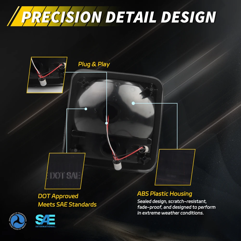 2X الخلفية الذيل ضوء الفرامل ضوء عكس ضوء احتياطية ضوء LED ل 1985-1995 شيفروليه G10 G20 G30 P20 P30 GMC G1500 G2500 G3500