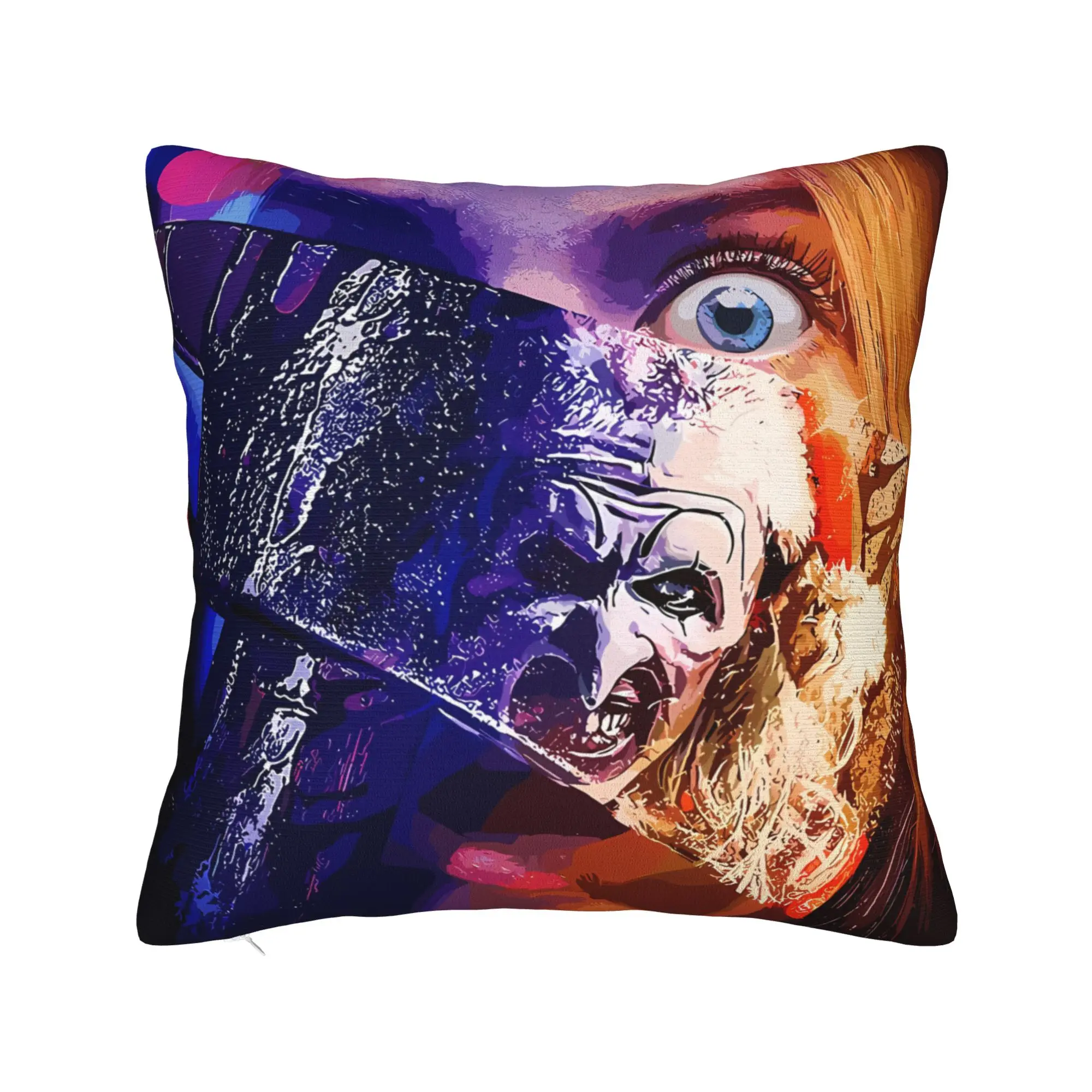 Terrifier Movie Pillow Case  Graphic Pillow Cover For Office Car Home Decor Funny Pillowcases