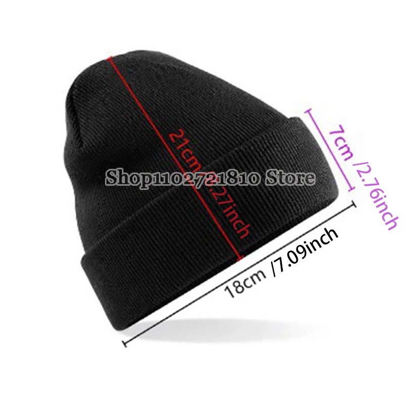 Dandys World Knitted Hat Simple Casual Fashion Headdress Warm Hats Cartoon Anime Boys Girls Cold Caps Kids Winter Birthday Gift