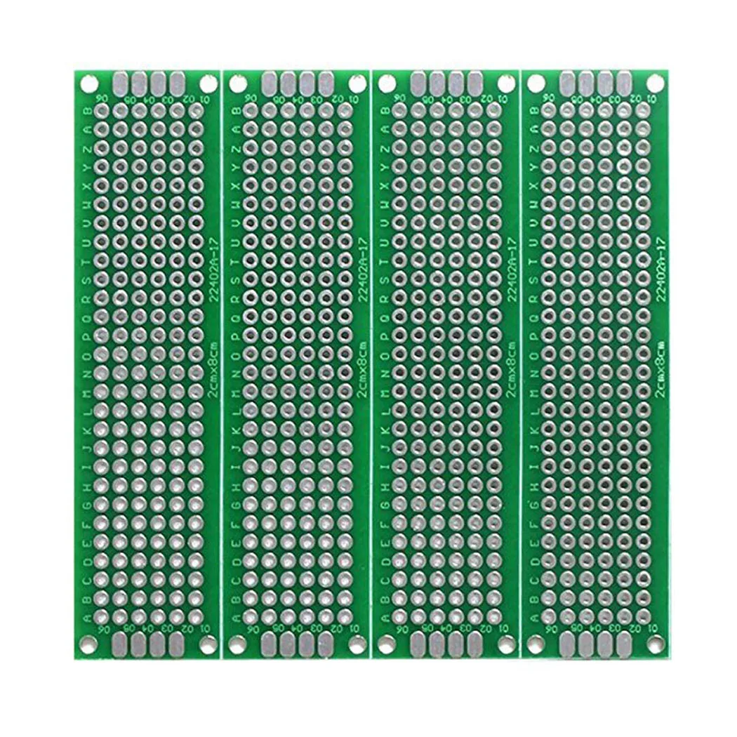 2x8cm PCB Board Small Prototype Boards Universal Printed Circuit Boards Breadboard for DIY Soldering Electronic Project image 2
