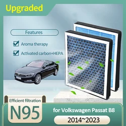 Activated Carbon Air Filter for Volkswagen VW Passat B8 2014 2015 2016 2017 2018 2019 2020 2021 2022 2023 5QD819653A Accessories