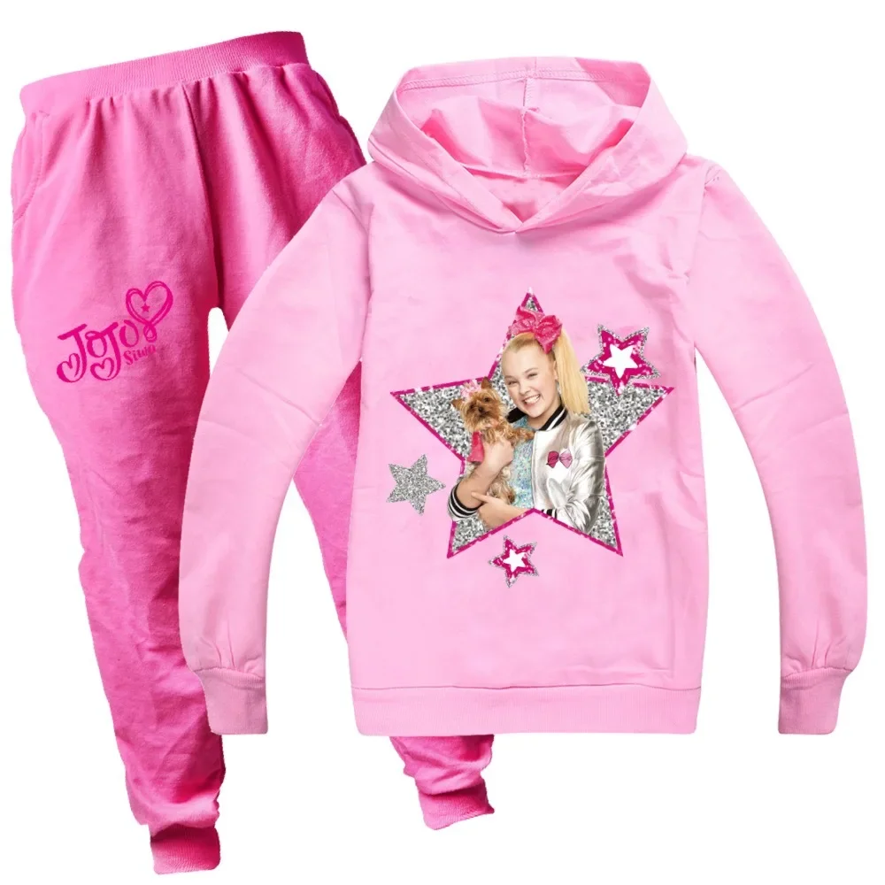 

Children Tracksuit Kids Clothing Sets JOJO Siwa Boys Girls Fashion Sports Suits Hoodies Sweatshirts+pants Boy Clothes