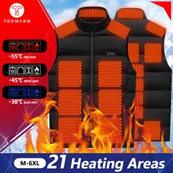 Heated Vest Winter Heating Jacket Hunting Ski Heating Vest Motorcycle Jacket Anti-freeze USB Powered Heated Clothing S-6XL