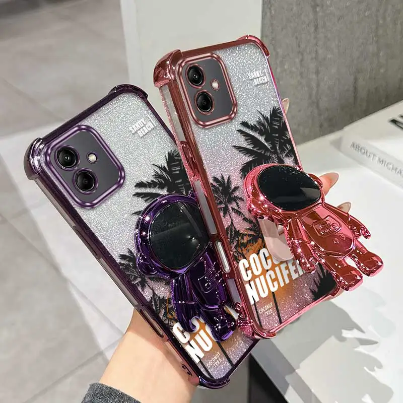 حافظة عصرية لأشجار جوز الهند عند غروب الشمس بتصميم مرن مضادة للخدش وحامل مصنوعة لهاتف Galaxy A04 مثالية لهاتف Galaxy A M #1