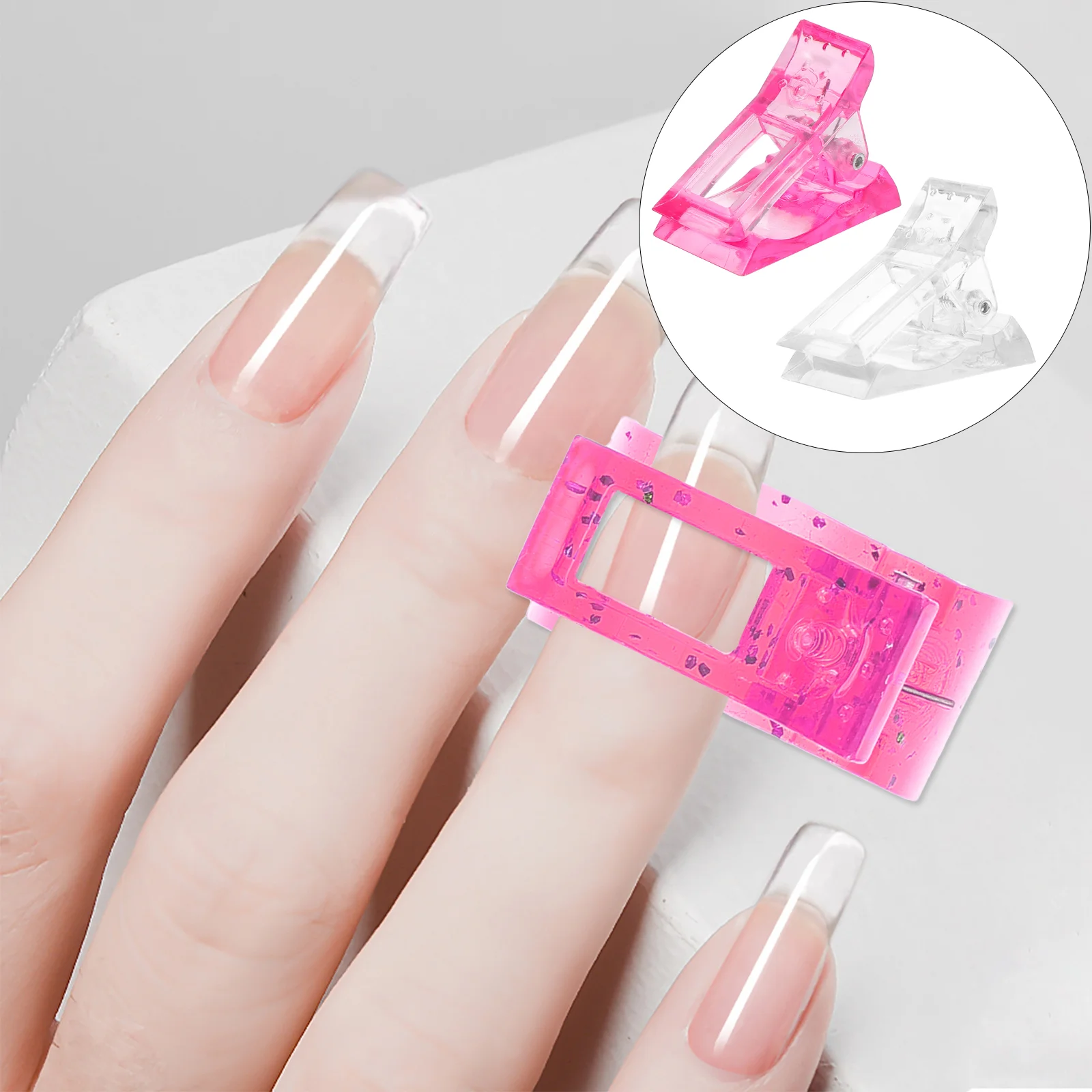 

12 Pcs Nail Clip Fake Tip Fixing Clips Tool Mold Manicure Finger Securing Clipper Extension Clamp