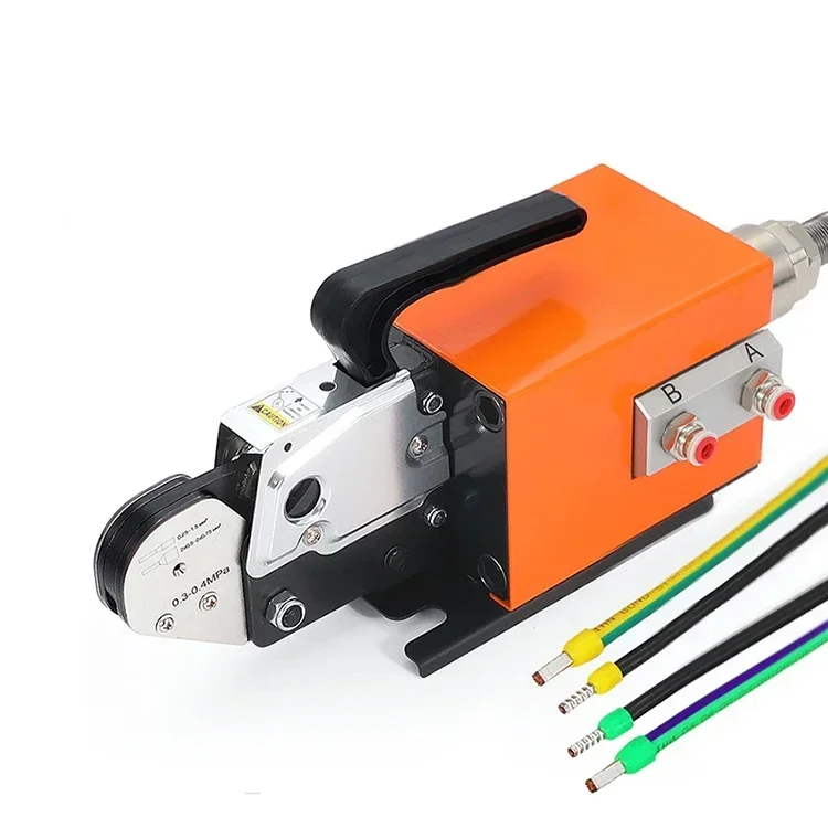AM6 Pneumatic Tube Terminal Crimper for 0.25-10mm² Wires Pre-Insulated Ferrule Crimp Machine