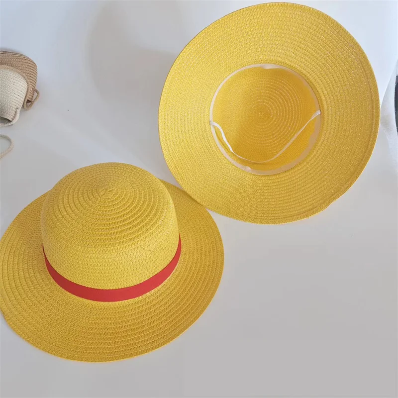 WENAM sombrero de paja de Luffy para hombres y mujeres, sombrero de Anime japonés, accesorios de dibujos animados japoneses, accesorios de Cosplay de fiesta