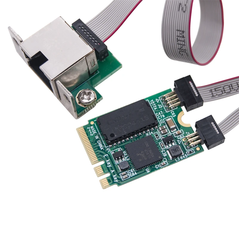 新しい 5Gbps ネットワークカード M2 M.2 A+E キー RJ45 Com ポート Lan カード NIC RTL8126 チップ 5G ギガビットイーサネットネットワークアダプタデスクトップ用