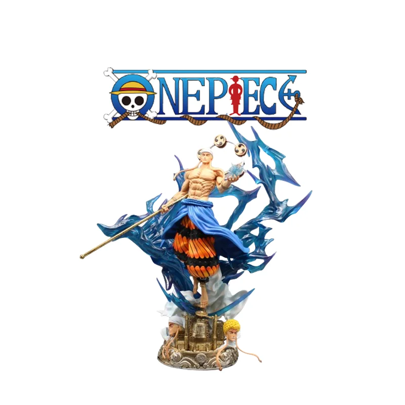 

38cm One Piece Gk Anime Figure Enel Pvc Statue Collection Desk Decoration Model Toys With Light Handmade Ornament Doll Kids Gift