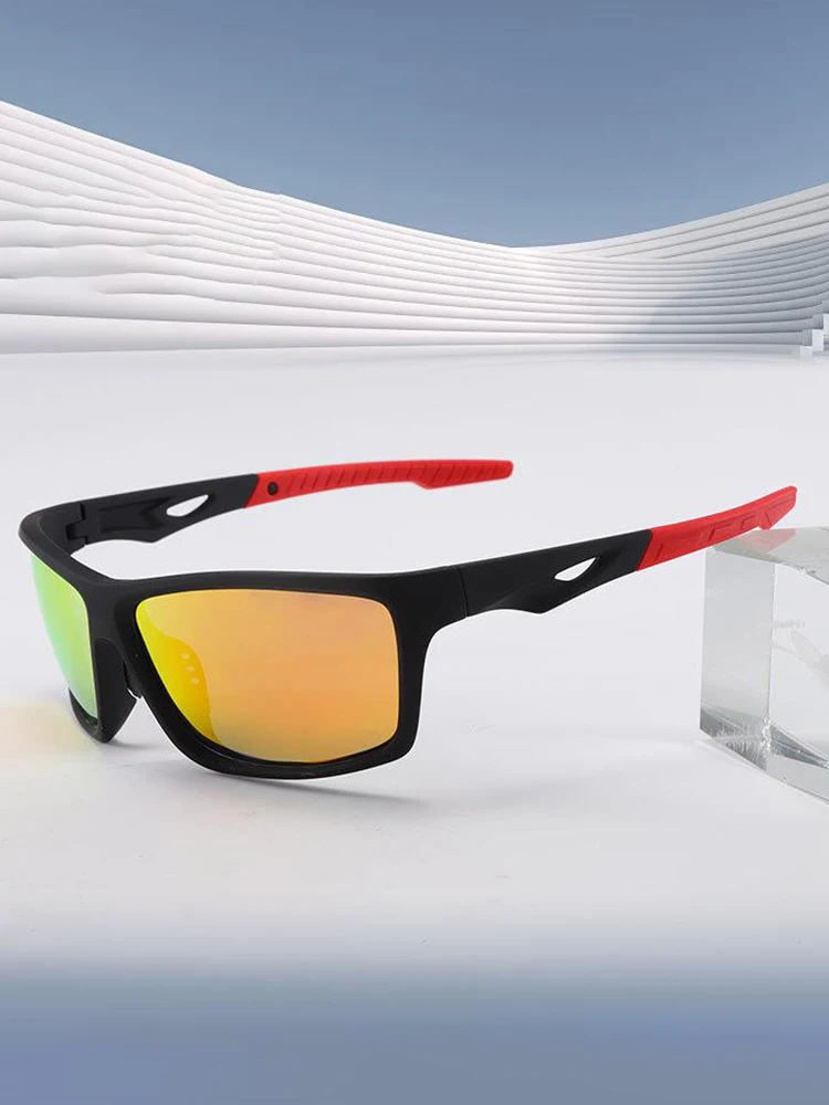 AliExpress HD Polarized Sports Sunglasses for Men, Mens Sunglasses Wrap Around UV400 Protection for Cycling Fishing Driving Hiking Snow