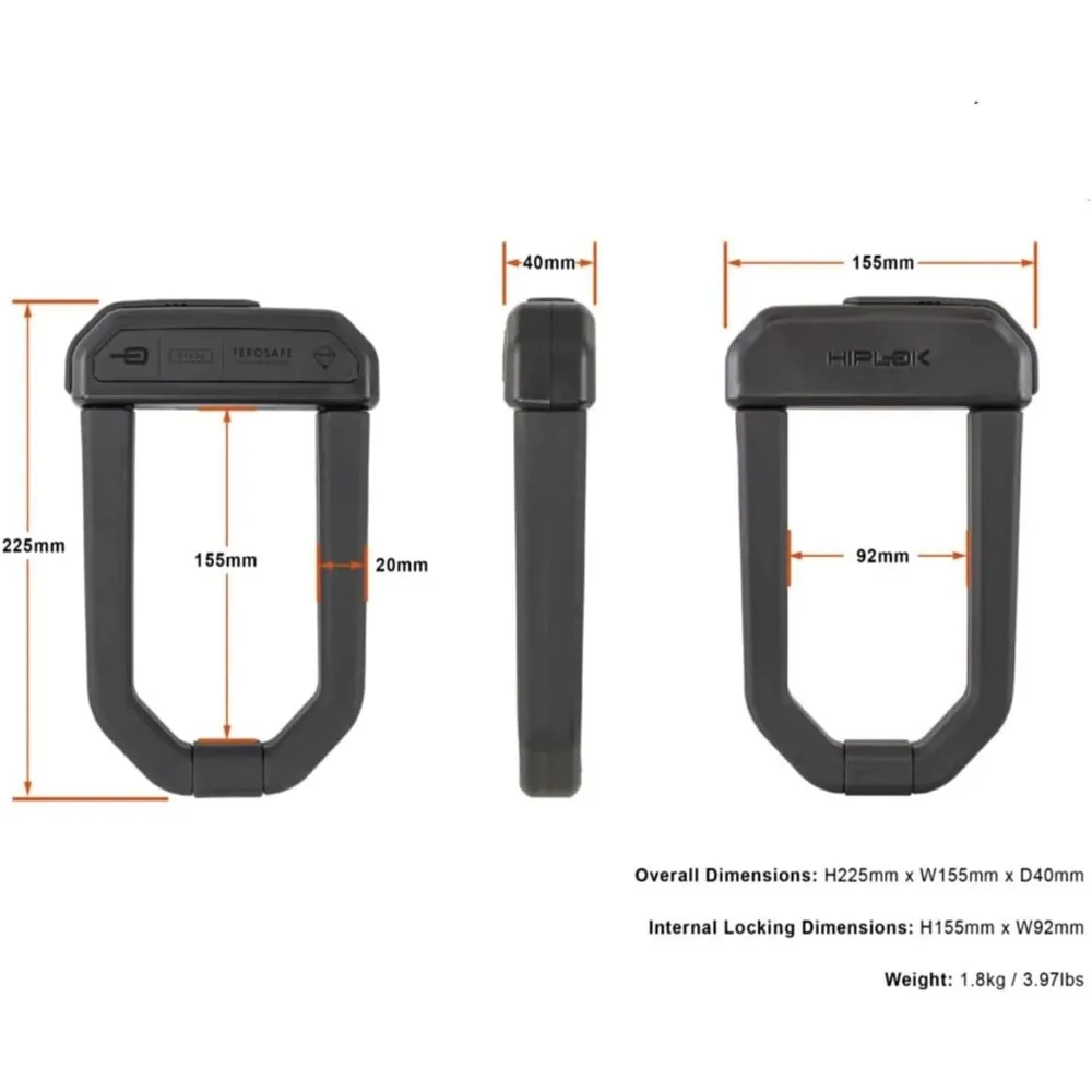 D1000 Unisex-Schäkelschloss