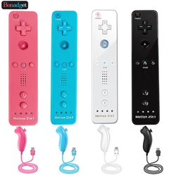 Sinistra/destra per Nintendo Wii/Wii U Controller 2 in1 telecomando Wireless Motion Plus accessori per videogiochi