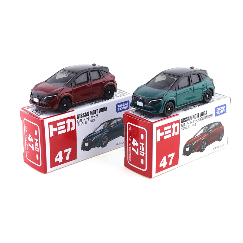 Takara tomy tomica no.47 nissan note aura carro liga brinquedos veículo motorizado modelo de metal fundido para crianças