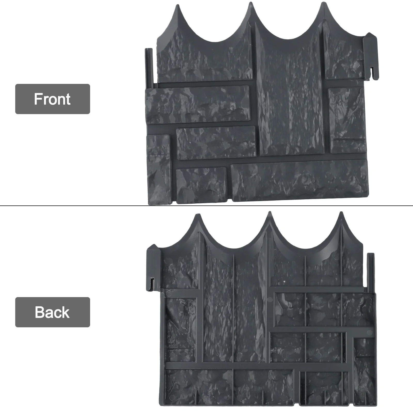 Flower Bed Fence Garden Plastic Imitation Stone Easy Installation Sturdy Edging Interlocking Design Lawns Fitment