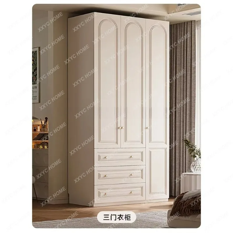 XXLong Modern Wardrobes Hanging Clothes White Corner Wardrobes Organizer Wooden Drawers  Bedroom Furniture