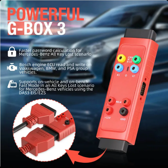 Picture 4: G-BOX3 OBD Adapter Detector Car Key Lost Programming  for MB  For BM-.W Car key loss programming adapter detector