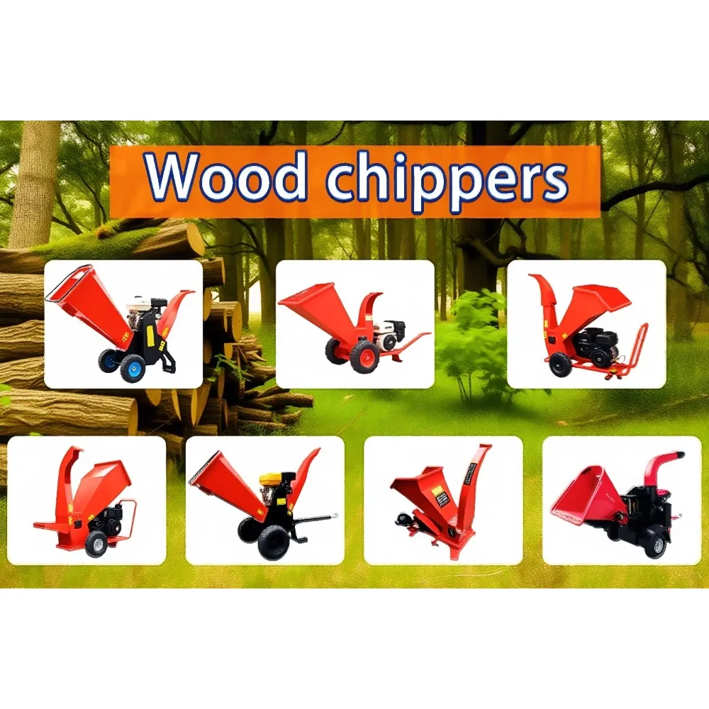 Forestry Machinery Self Powered Professional Wood Crusher 15hp Garden Automatic Wood Shredder Chipper